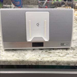 Altec Lansing Silver Portable Speaker with Qi Charging